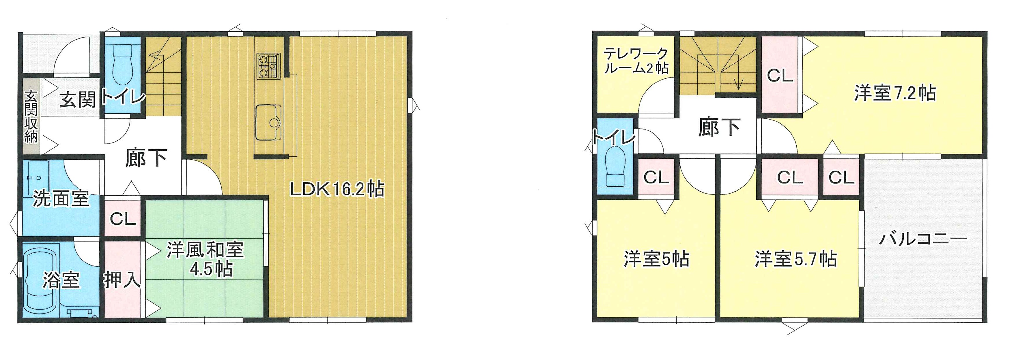 亀山市布気町 新築戸建て【29区画の新規分譲地内に全4棟】 2,190万円~ ☆8月末完成予定